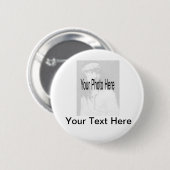 Personaliseerbare - Uw Foto & Tekst Ronde Button 5,7 Cm (Voorkant /achterkant)