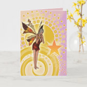 Personaliseerbare verjaardagskaarten - voor kaart (Gele Bloem)