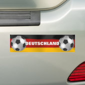 Personaliseerbare Zilveren Voetbal Bumpersticker (Op auto)