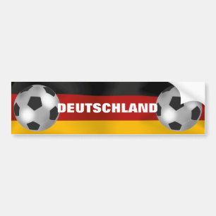 Personaliseerbare Zilveren Voetbal Bumpersticker