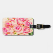 PERSONALISEERD  Bagagelabel van elegant Roos (Voorkant horizontaal)