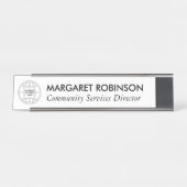 PERSONALISEERD BEDRIJF LOGO DESK NAME BORD BUREAU NAAMBORDJE (Voorkant)