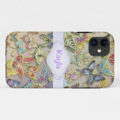 PERSONALISEERD BUTTERFLY CHIC CUSTOM I PHONE 5S HO Case-Mate iPhone CASE (Achterkant (horizontaal))