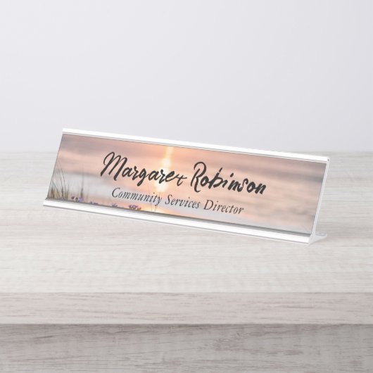 PERSONALISEERD DESKNAAM-BORD BUREAU NAAMBORDJE (Voorkant)