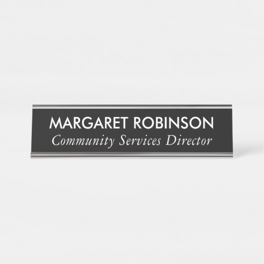 PERSONALISEERD DESKNAAM-BORD BUREAU NAAMBORDJE (Voorkant)