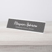 PERSONALISEERD DESKNAAM-BORD BUREAU NAAMBORDJE (Voorkant)