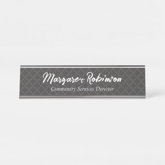 PERSONALISEERD DESKNAAM-BORD BUREAU NAAMBORDJE (Voorkant)