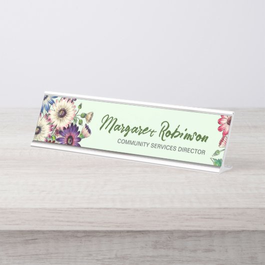 PERSONALISEERD DESKNAAM-BORD BUREAU NAAMBORDJE (Voorkant)