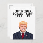 PERSONALISEERD DONALD TRUMP BRIEFKAART (Voorkant / Achterkant)