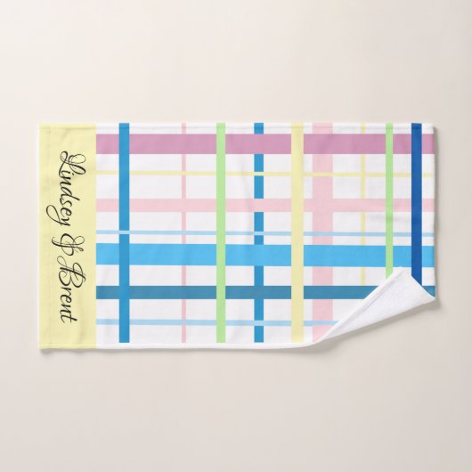 PERSONALISEERD GESRIPEERD HANDBOEK HANDDOEK (Handdoek)