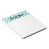 PERSONALISEERD GESRIPEERD notitieblok (Schuin)