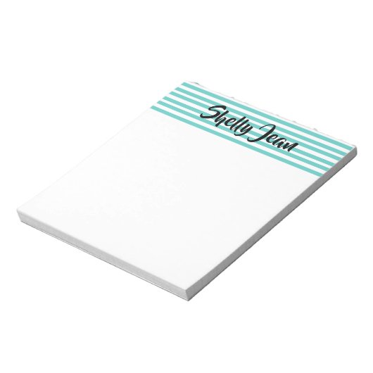 PERSONALISEERD GESRIPEERD notitieblok (Linkerzijde)