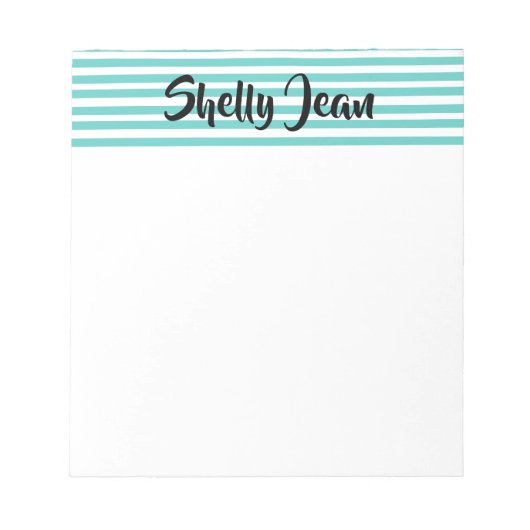 PERSONALISEERD GESRIPEERD notitieblok (Voorkant)