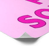 PERSONALISEERD Houd kalm en speel Softball-Posters Poster (Hoek)