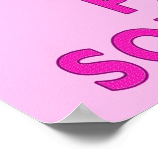 PERSONALISEERD Houd kalm en speel Softball-Posters Poster (Hoek)