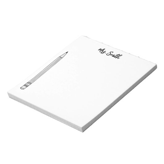 PERSONALISEERD PENCIL NOTITIEBLOK (Linkerzijde)