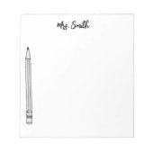 PERSONALISEERD PENCIL NOTITIEBLOK (Voorkant)