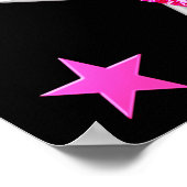 PERSONALISEERD POSTER VAN PINK EN ZWARTE GYMNASTIE (Hoek)