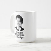 PERSONALISEERD SHINZO ABE KOFFIEMOK (Voorkant links)
