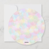 PERSONALISEERD SPARKLY COLORED MERRY CHRISTMAS FEESTDAGENKAART (Achterkant)