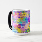 PERSONALISEERD SPARKLY COLORED MERRY CHRISTMAS MAGISCHE MOK (Voorkant links)