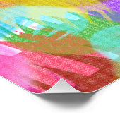 PERSONALISEERD SPARKLY COLORED MERRY CHRISTMAS PERFECT POSTER (Hoek)