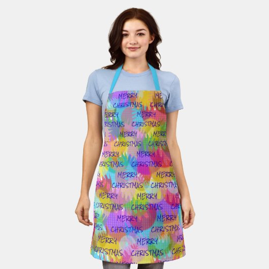 PERSONALISEERD SPARKLY COLORED MERRY CHRISTMAS SCHORT (Gedragen)