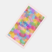 PERSONALISEERD SPARKLY COLORED MERRY CHRISTMAS SERVET (Hoek)