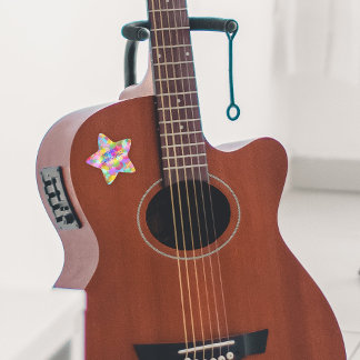 PERSONALISEERD SPARKLY COLORED MERRY CHRISTMAS STER STICKER