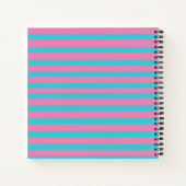 PERSONALISEERD STRIPED DESIGN-Notitieboek Notitieboek (Achterkant)