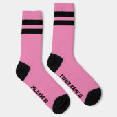 PERSONALISEERDE Berichtcontactdozen roze Sokken (Rechts)