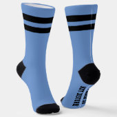 PERSONALISEERDE Berichtsockets Blauw Sokken (Gebogen)