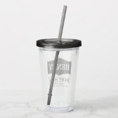 PERSONALISEERDE BESTE MAN WEDDING ACRYLIC TUMBLER ACRYL DRINKBEKER (Achterkant)