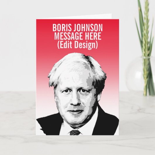 PERSONALISEERDE BORIS JOHNSON KAART (Voorkant)