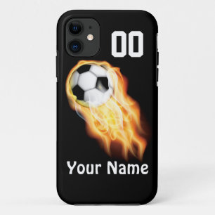 PERSONALISEERDE DE Telefoongevallen van de Voetbal iPhone 11 Hoesje