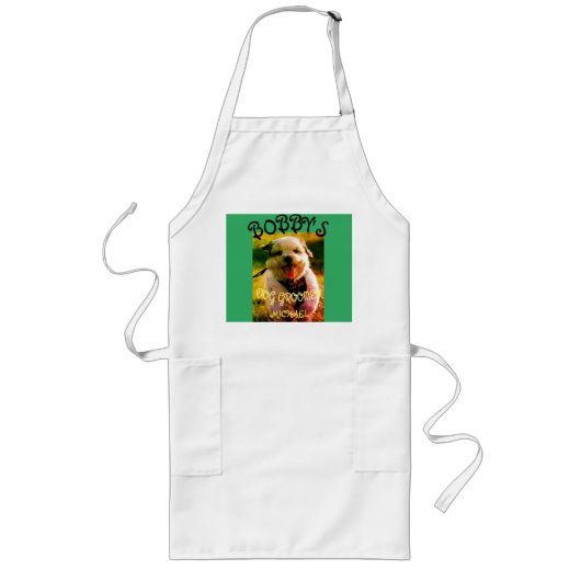 PERSONALISEERDE DOG DIE APRON GROOMT LANG SCHORT (Voorkant)