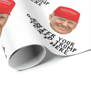 PERSONALISEERDE DONALD TRUMP MAGA CADEAUPAPIER