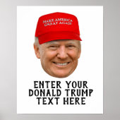 PERSONALISEERDE DONALD TRUMP MAGA POSTER (Voorkant)