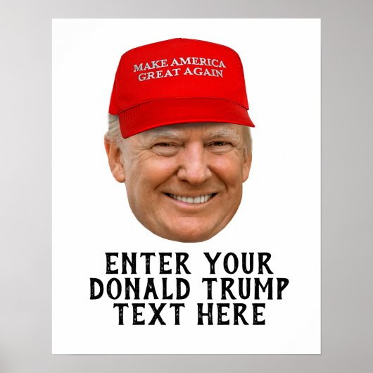 PERSONALISEERDE DONALD TRUMP MAGA POSTER (Voorkant)