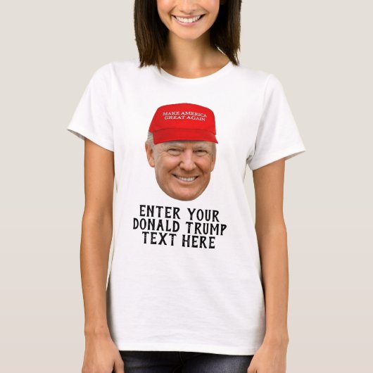 PERSONALISEERDE DONALD TRUMP MAGA T-SHIRT (Voorkant)