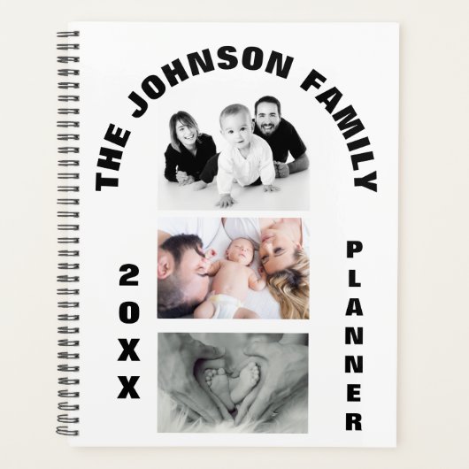 PERSONALISEERDE FAMILIE Fotoverzamelplanner Planner (Voorkant)
