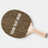 PERSONALISEERDE FAUX HOUT PINGT PONGPADDLES TAFELTENNISBATJE (Zijkant)