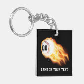 PERSONALISEERDE Flaming Ideeën voor cadeautjes van Sleutelhanger (Voorkant Links)