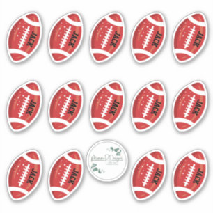 PERSONALISEERDE Football stickers, football team Sticker