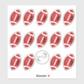 PERSONALISEERDE Football stickers, football team Sticker (Vel)