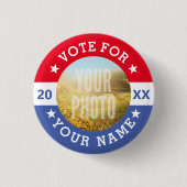 PERSONALISEERDE FOTO-Button Ronde Button 3,2 Cm (Voorkant)