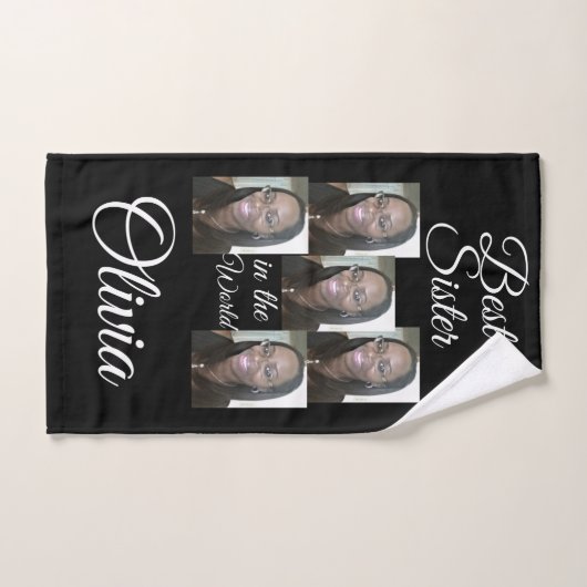 PERSONALISEERDE FOTO-HOOGTOWEL HANDDOEK (Handdoek)