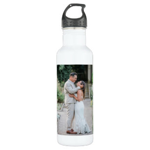 PERSONALISEERDE FOTO-waterfles met WEDDING Waterfles