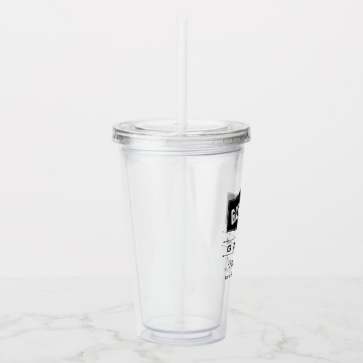 PERSONALISEERDE GRONDWEDING ACRYLIC TUMBLER ACRYL DRINKBEKER (Rechts)
