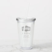 PERSONALISEERDE GRONDWEDING ACRYLIC TUMBLER ACRYL DRINKBEKER (Achterkant)